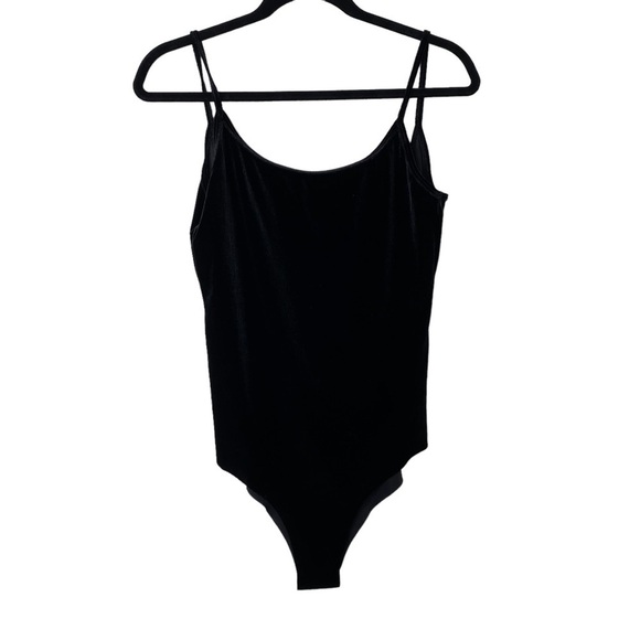 Zara Black Velvet Bodysuit - Picture 2 of 5